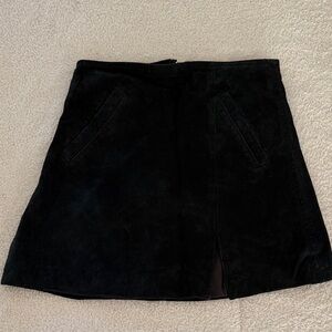 BlankNYC Black Suede Skirt